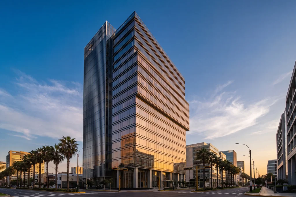 Edificio corporativo moderno de abogados empresariales, Pasquel Bustamante